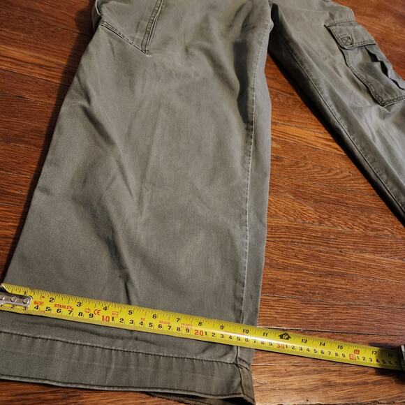 Vintage Jnco Industries Jeans Army Twill Cargo Pants Skater Grunge Olive 34x30 - Picture 15 of 15